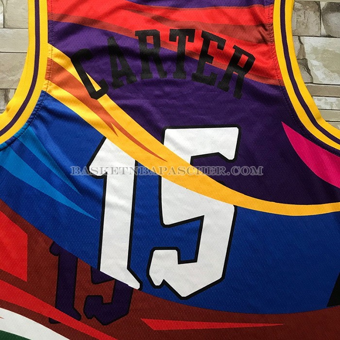 Maillot Tornto Raptors Vince Carter Rainbow Classic Noir